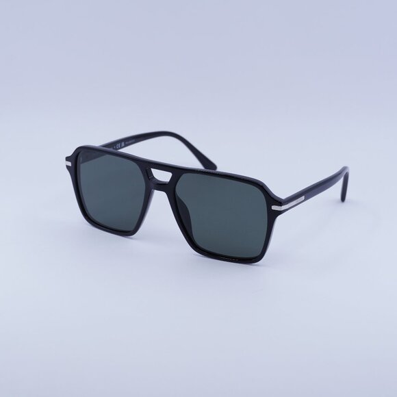 🕶️ New Prada PR20YS 1AB03R Polarized Sunglasses - Black Frame, Green Lenses - Picture 1 of 10